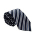 Emporio Armani Mens Night Blue Regimental stripe Tie – Made in Italy