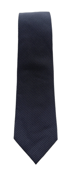 Emporio Armani Dark Blue Herringbone pattern Men's Tie – Made in Italy