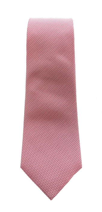Emporio Armani Men’s Rose Water Herringbone Silk Necktie, 3"