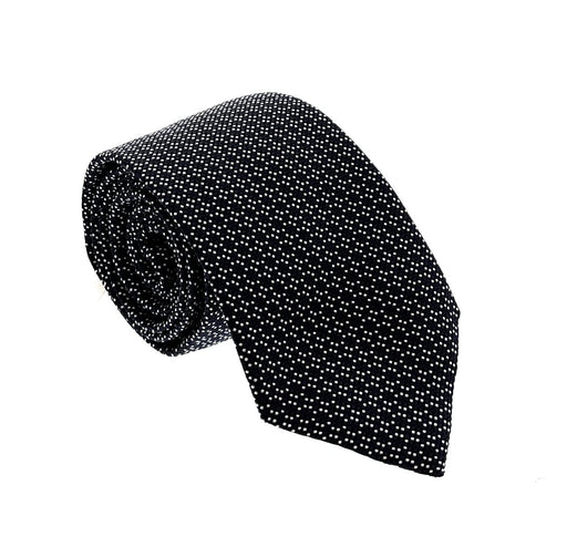 Emporio Armani Mens Blue Circle Dotted Tie – Made in Italy