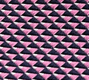 Emporio Armani Pink Black Geometric Silk Tie – 3in