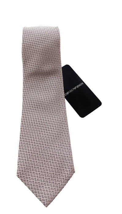 Emporio Armani Rose Water Diamond geometric Men's Tie, 3"