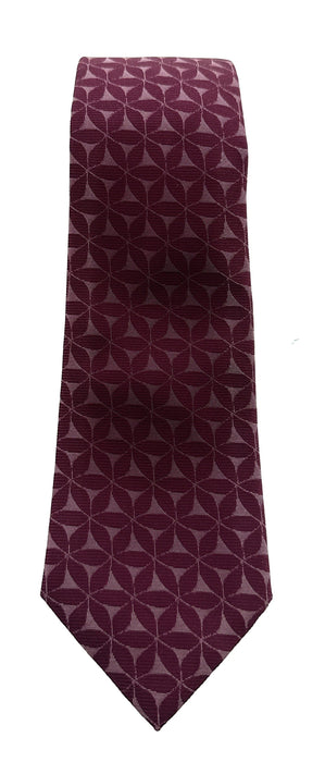 Emporio Armani Blood Red Floral Men's Tie, 3"