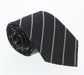 Emporio Armani Anthracite Striped 100% Silk Mens Tie