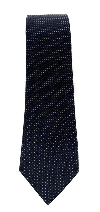 Emporio Armani Men's Blue Dotted 57Otton Tie, 3"
