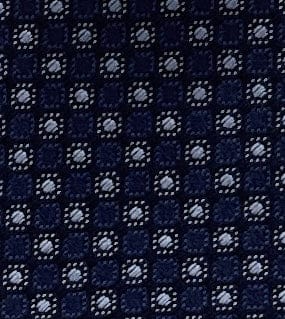 Emporio Armani Men’s Blue Dotted Silk Necktie, 3"