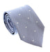 Emporio Armani Men’s Light Blue Silk Necktie with Logo Print, 3"