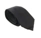 Emporio Armani Mens Black Solid Tie – Made in Italy