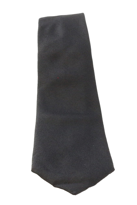 Emporio Armani Mens Black Solid Tie – Made in Italy