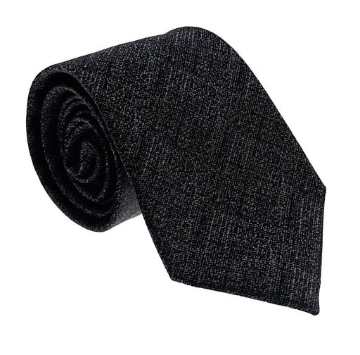 Emporio Armani Men's Black Grain Texture 53Ilk Tie, 3"