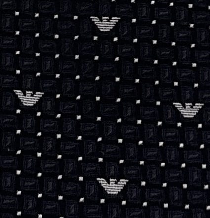 Emporio Armani Iron Grey Armani Logo dotted Men's Tie, 3"