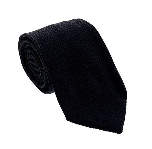 Emporio Armani Night Blue zigzag Men's Tie, 3"
