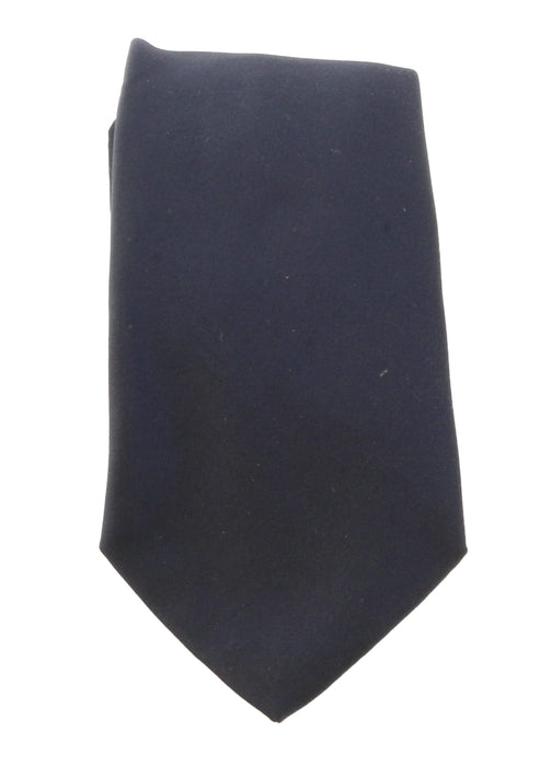 Emporio Armani Dark Navy Solid Men's Tie – Made in Italy