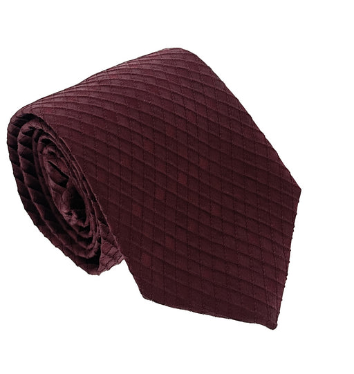 Emporio Armani Red Diamond weave 82%Silk 18%Acrylic Tie – 3in