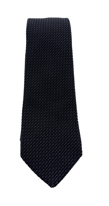 Emporio Armani Men's Anthracite Grey Knitted 61Ilk Tie, 3"