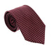 Emporio Armani Mens Bordeaux Geometric Tie – Made in Italy