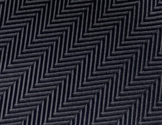 Emporio Armani Mens Navy Blue Herringbone Chevron Tie – Made in Italy