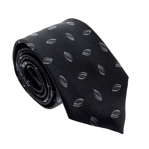Emporio Armani Shadow Grey Oval print Men's Tie, 3"