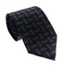 Emporio Armani Steel Grey zigzag Men's Tie, 3"
