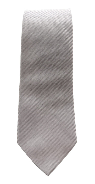 Emporio Armani Mens Pearl Diagonal Stripe Tie – Made in Italy