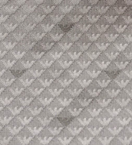 Emporio Armani Men’s Birch Silk Necktie with Logo Print, 3"