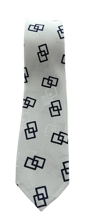 Emporio Armani Pastel Green Geometric Silk Tie – 2in