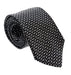 Emporio Armani Mens Shadow Grey Herringbone Tie – Made in Italy