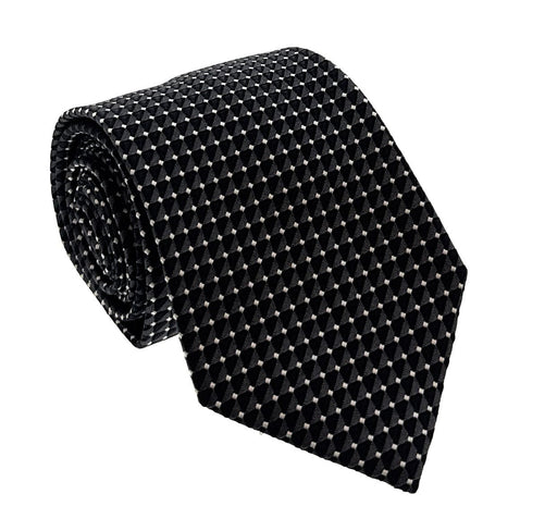 Emporio Armani Steel Dotted Men's Tie, 3"
