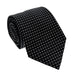 Emporio Armani Steel Dotted Men's Tie, 3"