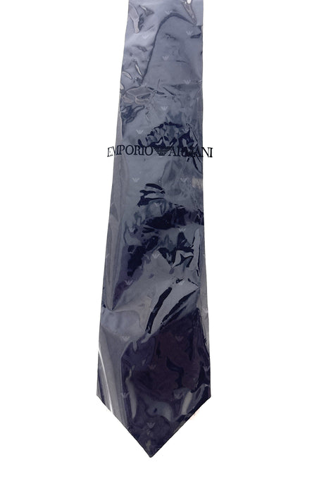 Emporio Armani Blue Armani logo Men's Tie, 3"