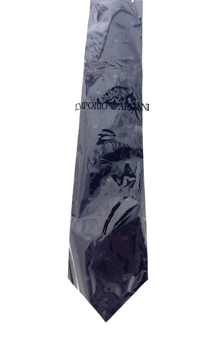 Emporio Armani Blue Armani logo Men's Tie, 3"