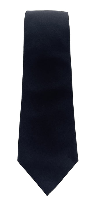 Emporio Armani Black Solid Men's Tie, 3"