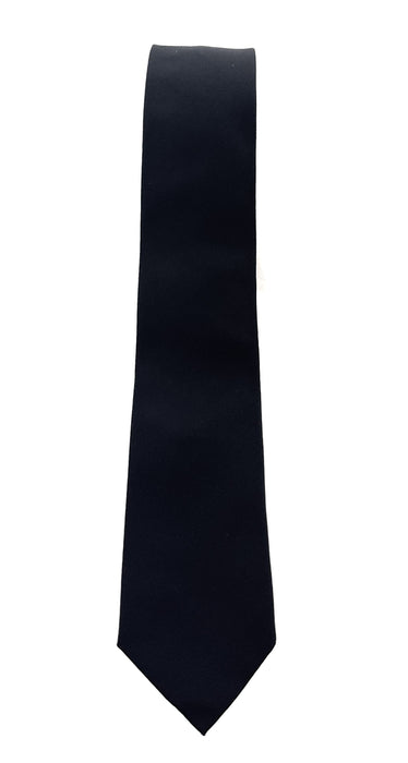 Emporio Armani Men’s Black Solid Silk Necktie, 2"