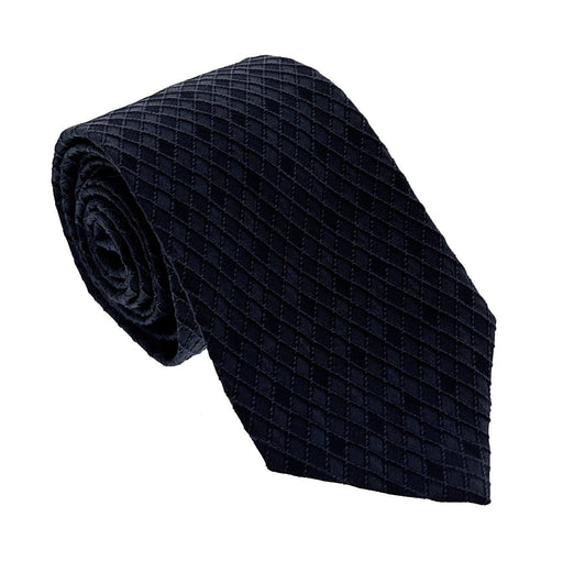 Emporio Armani Men's China Blue Diamond Weave 82Crylic Tie, 3"