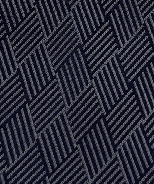 Emporio Armani Men’s Magnet Grey Geometric Silk Necktie, 3"