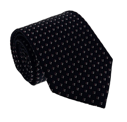 Emporio Armani Men's Navy Blue Geometric Dotted 51Olyester Tie, 3"