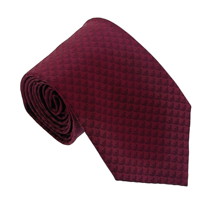Emporio Armani Red Armani Logo pattern Men's Tie – Made in Italy