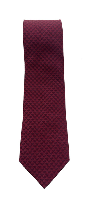 Emporio Armani Red Armani Logo pattern Men's Tie – Made in Italy