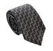 Emporio Armani Cement Grey Geometric Men's Tie, 3"