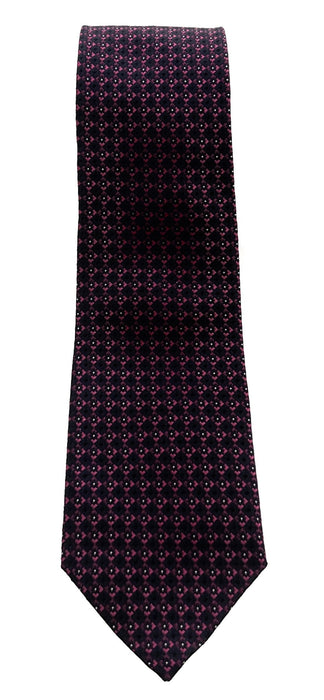 Emporio Armani Men’s Blue and Red Diamond Dot Silk Necktie, 3"