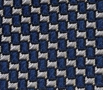 Emporio Armani Smokey Blue Geometric Men's Tie, 3"