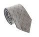 Emporio Armani Men’s Celestial Silver Subtle Geometric Cotton Silk Necktie, 3"