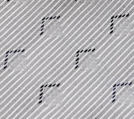 Emporio Armani Men’s Celestial Silver Subtle Geometric Cotton Silk Necktie, 3"