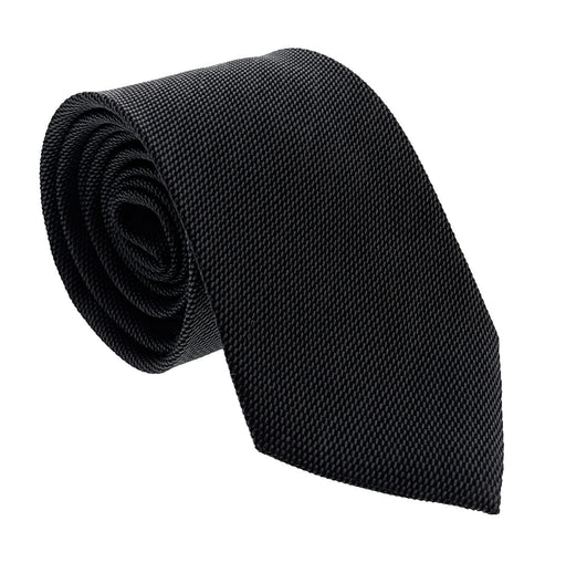 Emporio Armani Mens Shadow Grey Dotted weave Tie – Made in Italy