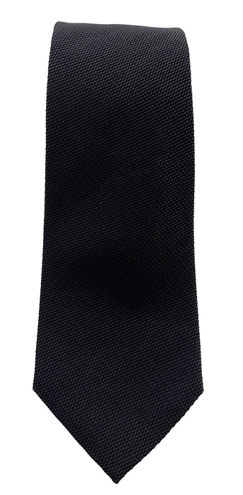 Emporio Armani Mens Shadow Grey Dotted weave Tie – Made in Italy