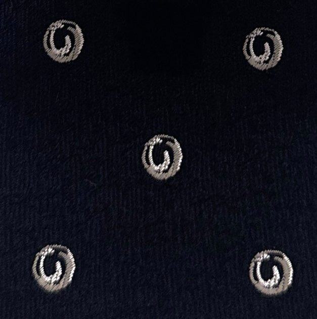 Emporio Armani Mens Black Circle Armani Tie – Made in Italy