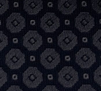 Emporio Armani Dark Blue Circle Dot pattern Men's Tie, 3"