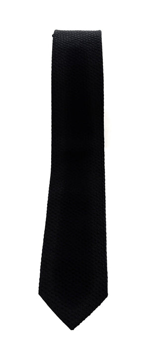 Emporio Armani Black Dotted Men's Tie, 2"