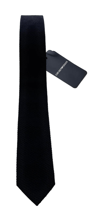 Emporio Armani Black Dotted Men's Tie, 2"