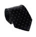 Emporio Armani Anthracite Grey Dotted Men's Tie, 3"